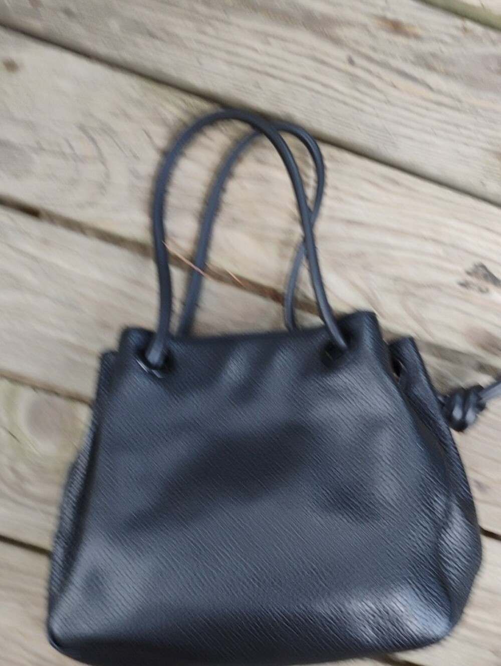Michael Kors Black Pebbled Leather Shoulder Bag with Double Straps - Picture 7 of 9